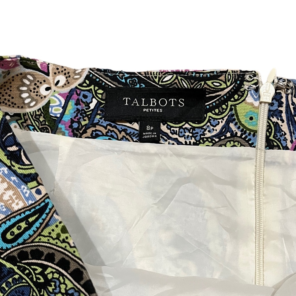 Talbots Pastel Paisley Pencil Skirt - Picture 7 of 9
